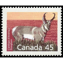 canada stamp 1172d pronghorn perf 13 1 45 1990