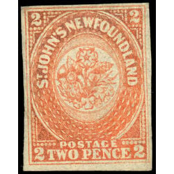 newfoundland stamp 11 1860 second pence issue 2d 1860 M VFNG 013