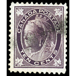 canada stamp 73 queen victoria 10 1897 U VF 024