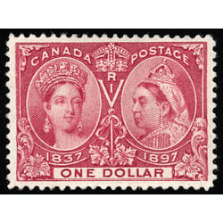 canada stamp 61 queen victoria diamond jubilee 1 1897 M VF 091
