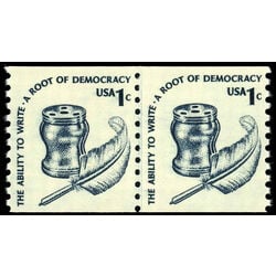 us stamp postage issues 1811lpa inkwell and quill 1980