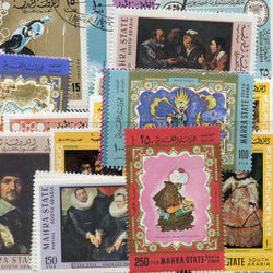 world stamp packets countries in a