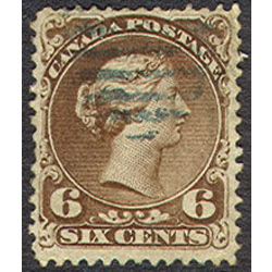 canada stamp 27iii queen victoria major re entry 6 1868