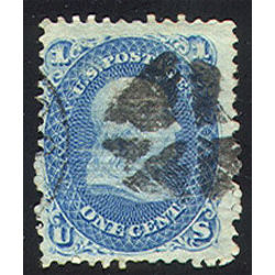 us stamp postage issues 86 benjamin franklin 1 blue 1 1867