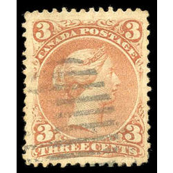 canada stamp 25viii queen victoria bothwell paper 3 1868