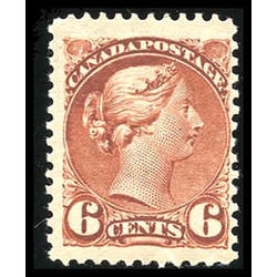 canada stamp 43 samll queen red brown vfnh 6 1888  3