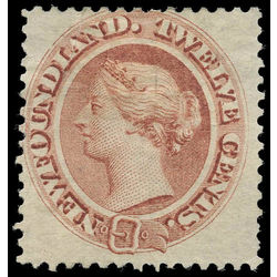 newfoundland stamp 28aiii queen victoria 12 1870