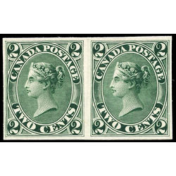 canada stamp 20tcii queen victoira pair 1859