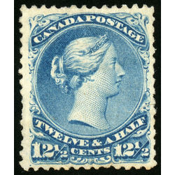 canada stamp 28a queen victoria blue 12 1858