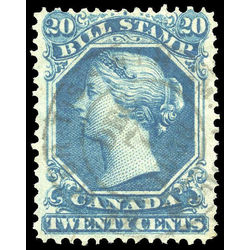 canada revenue stamp fb28 second bill issue 20 1865