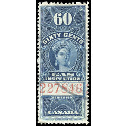 canada revenue stamp fg20 victoria gas inspection 60 1897