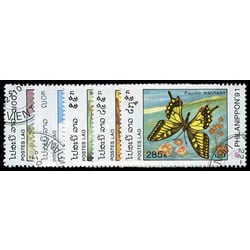 laos stamp 1048a e butterflies 1991