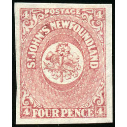 newfoundland stamp 18 1861 third pence issue 4d 1861