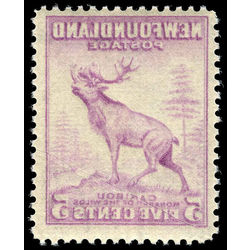 newfoundland stamp 257vi caribou 5 1941