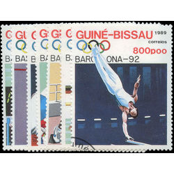 guinea bissau stamp 849 855 1992 summer olympics barcolena 1989