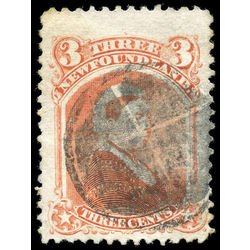 newfoundland stamp 33 queen victoria 3 1870 u f 013