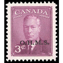 canada stamp o official o14 king george vi postes postage 3 1950