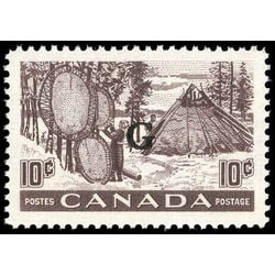 canada stamp o official o26 fur drying skins b 10 1950