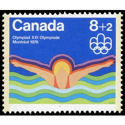 canada stamp b semi postal b4i swimming 1975