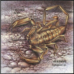 tanzania stamp 1242 arachnids 1994