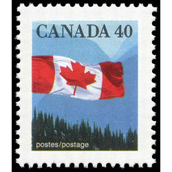 canada stamp 1169 flag over mountains 40 1990