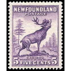 newfoundland stamp 191 caribou 5 1932