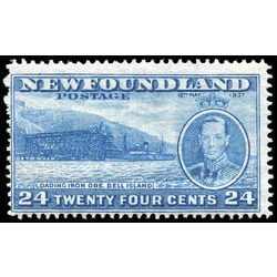 newfoundland stamp 241b loading ore bell island 24 1937