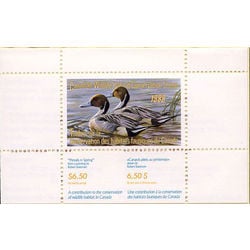 canadian wildlife habitat conservation stamp fwh4 pintails 6 50 1988