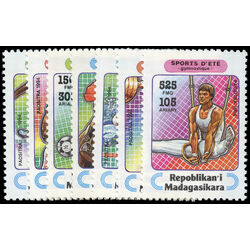 madagascar stamp 1264 70 sports 1995