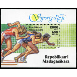 madagascar stamp 1271 sports 1995