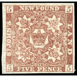 newfoundland stamp 19 1861 third pence issue 5d 1861