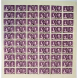 newfoundland stamp 232 queen elizabeth king george vi 5 1937 M PANE 002