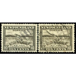 newfoundland stamp 193 salmon leaping 10 1932 U VF 004