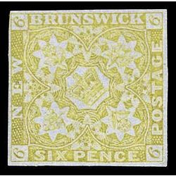 new brunswick stamp 2 pence issue 6d 1851
