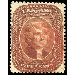us stamp postage issues 28 jefferson 5 1857