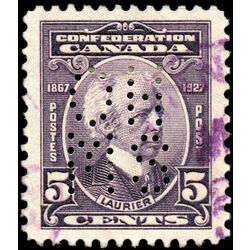 canada stamp o official oa144 sir wilfrid laurier 5 1927