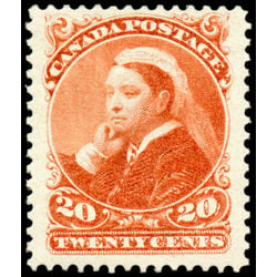 canada stamp 46 queen victoria 20 1893 M VF 039