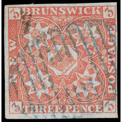 new brunswick stamp 1 pence issue 3d 1851 U VF 010