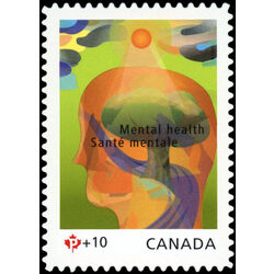 canada stamp b semi postal b15i natural scenery flowing through outline of human figure 2009