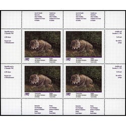 quebec wildlife habitat conservation stamp qw5a lynx by claire tremblay 1996
