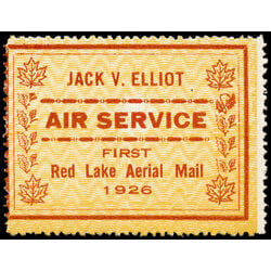 canada stamp cl air mail semi official cl6d jack v elliot air service 25 1926