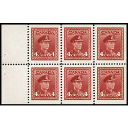 canada stamp 254ai king george vi in army uniform 1943