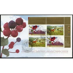 canada stamp 2106a biosphere reserves 2005 FDC UR