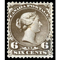 canada stamp 27 queen victoria 6 1868 U VF 032