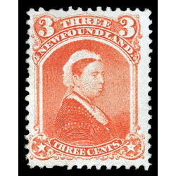 newfoundland stamp 33 queen victoria 3 1870 M F 003