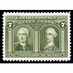 canada stamp 100 montcalm wolfe 7 1908 M XFNG 067