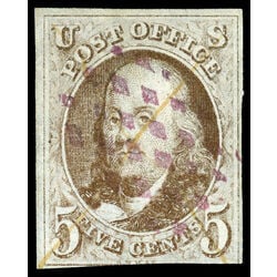 us stamp postage issues 1 franklin 5 1847