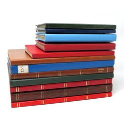 12 used stockbooks of different sizes