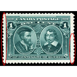 canada stamp 97 cartier champlain 1 1908 M VF 017