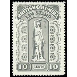 canada revenue stamp bcl51 law stamps 10 1958